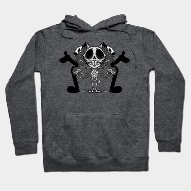 Anatomy of Felix the Cat Hoodie by JCoulterArtist